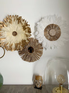 Trio Golden Nude Jujuhat et Raphia doré