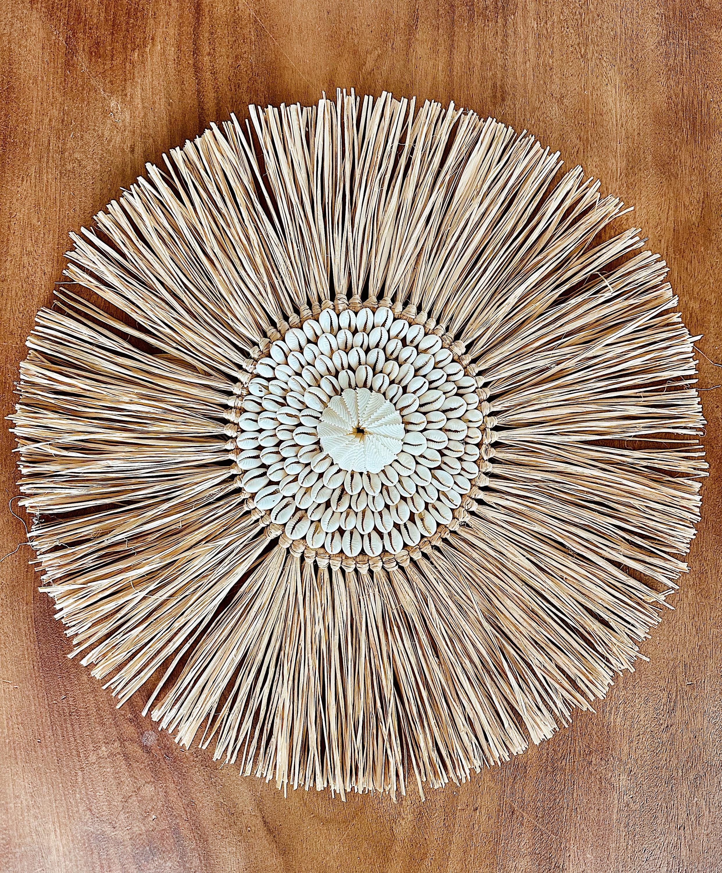 Suspension Raphia coquillages Zanzibar