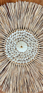 Suspension Raphia coquillages Zanzibar